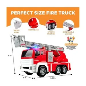 FUNERICA Camión de bomberos con bomba de manguera de agua_3