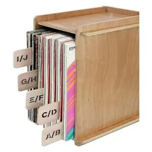Divisor de discos de vinilo divisores de madera de la A a