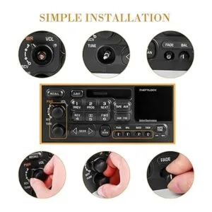 RDBS 6 piezas de control de volumen de radio estéreo Kit_5