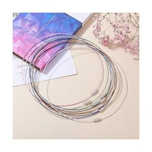 Collar de acero inoxidable de 175 pulgadas con cierre de