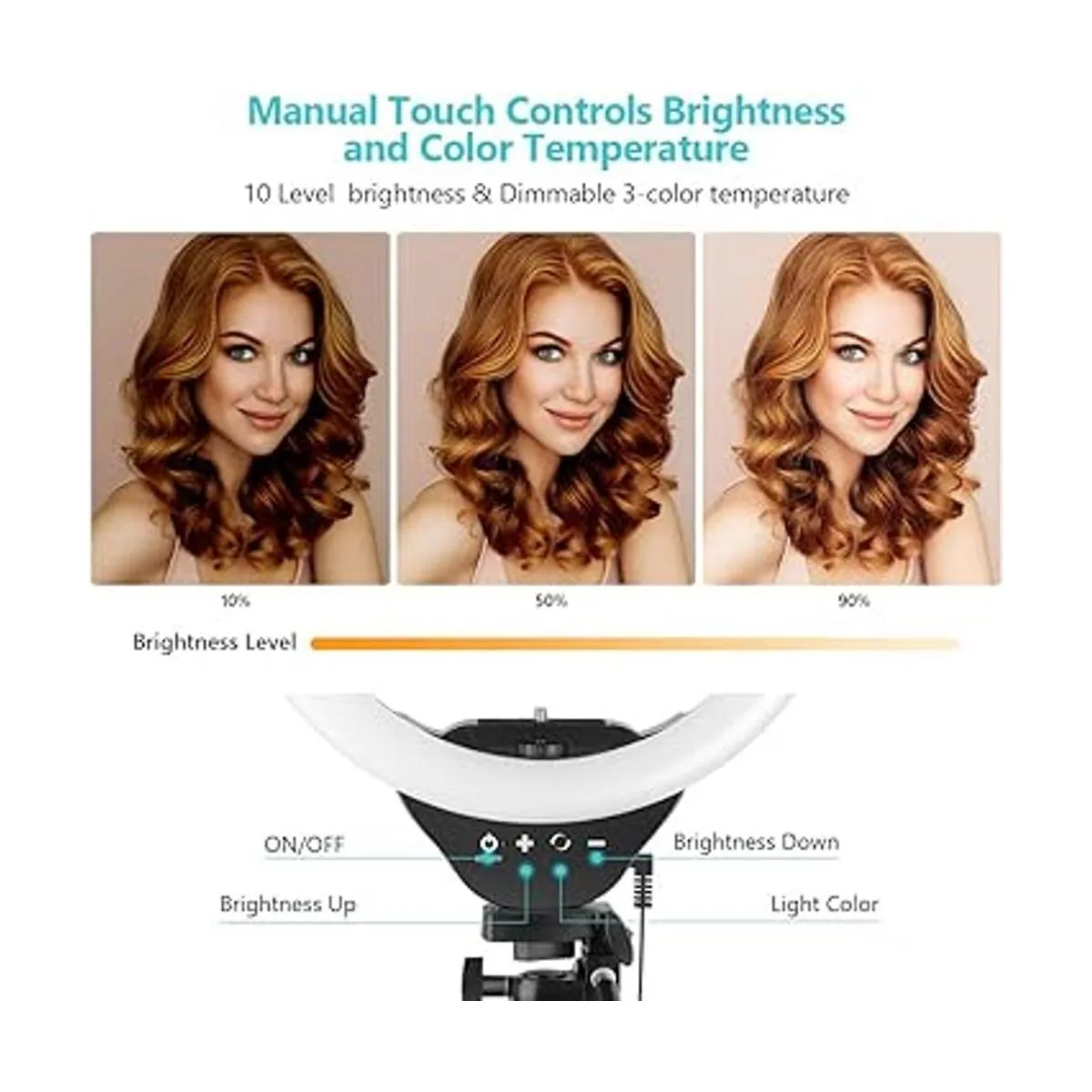 Sensyne Anillo de luz de 10 pulgadas con soporte de_4