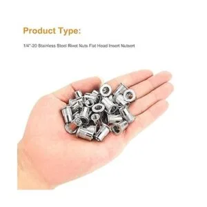 Powlankou 50 tuercas de remache de acero inoxidable de_3