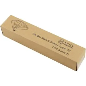 Divisor de discos de vinilo divisores de madera de la A a