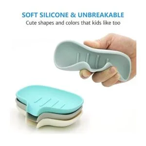 Paquete de 3 jaboneras de silicona con drenaje soporte_4