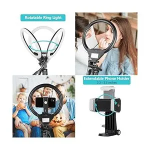 Sensyne Anillo de luz de 10 pulgadas con soporte de_5