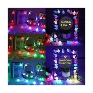 Cadena de luces que funcionan con pilas 16 luces LED que