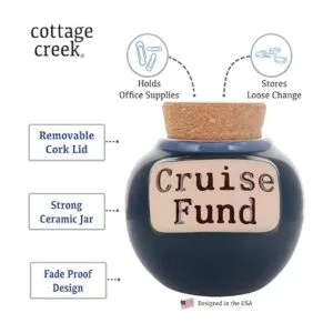 Cottage Creek Fondo de crucero alcancía para adultos