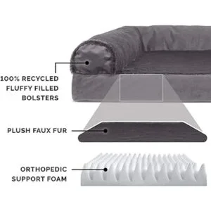Cama ortopédica para mascotas para perros y gatos Sofá_4