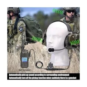 Retevis EHK007 Auriculares walkie talkie con reducción de_3