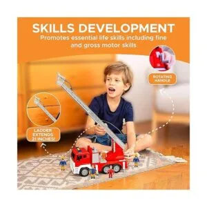 FUNERICA Camión de bomberos con bomba de manguera de agua_5