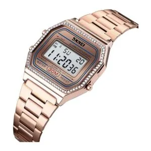 PASOY Reloj digital de acero inoxidable con_3