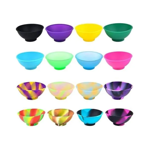 Coopay 16 cuencos de silicona multicolor resistentes al