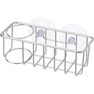 TESOT Sink Caddy Sponge Holder Brush Holder 2 in 1 with_1
