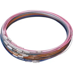 Collar de acero inoxidable de 175 pulgadas con cierre de