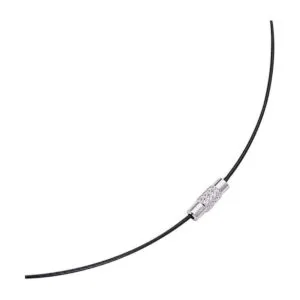 Collar de acero inoxidable de 175 pulgadas con cierre de