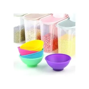 Coopay 16 cuencos de silicona multicolor resistentes al