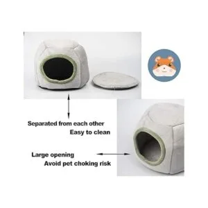 Missrir Camas de cueva de conejillo de indias acogedora