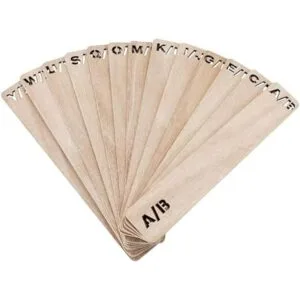 Divisor de discos de vinilo divisores de madera de la A a