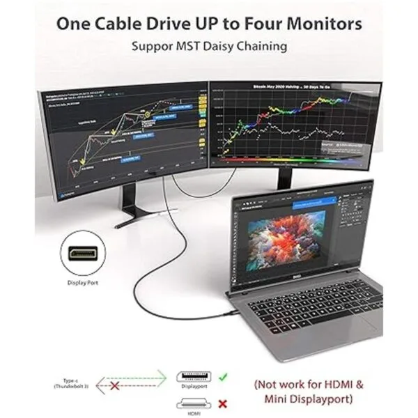 Cable USB C a DisplayPort Maxonar 8K 60Hz TipoC a DP_6