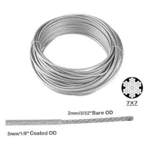 TooTaci Cable de cuerda de alambre de acero inoxidable de_2