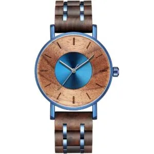 Reloj de madera para hombres y mujeres elegante