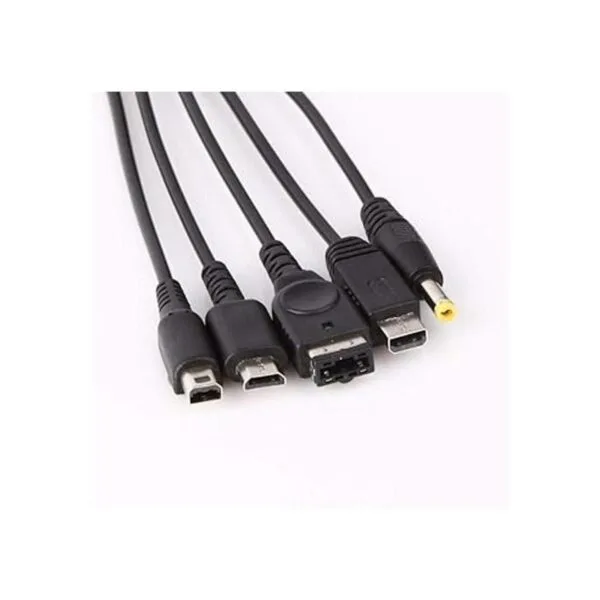 Skywin Cable cargador USB 5 en 1 para Nintendo Cable_4