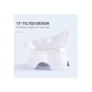MILIFUN Cuencos elevados para alimentos para gatos con_2