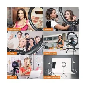 Inkeltech Anillo de luz de 21 pulgadas con trípode y_5