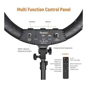 Inkeltech Anillo de luz de 21 pulgadas con trípode y_3