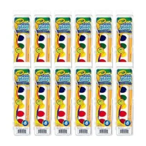 Crayola Acuarelas lavables en 8 colores vibrantes 12