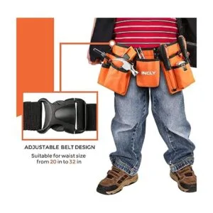 INCLY Juego de 95 herramientas reales para niños kit de_3