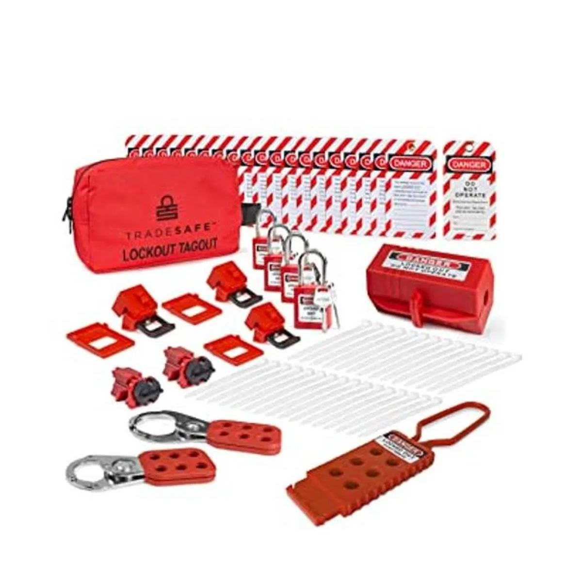 TRADESAFE Kit de etiquetado de bloqueo eléctrico_1