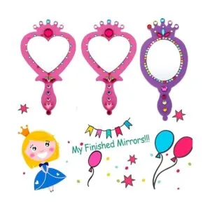 RICHNESS Espejos de espuma de princesa decoran tus propios