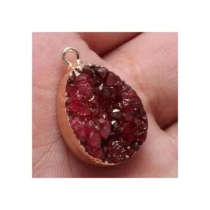 5 colgantes de ágata natural con forma de gota de agua_2