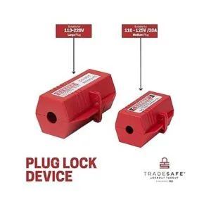 TRADESAFE Bloqueo de enchufe para etiquetado de bloqueo_5