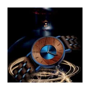 Reloj de madera para hombres y mujeres elegante