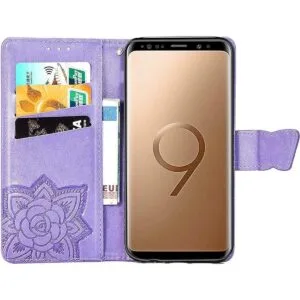 MEUPZZK Funda tipo cartera para Samsung Galaxy S9 de piel_2