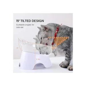 MILIFUN Cuencos elevados para alimentos para gatos con_3