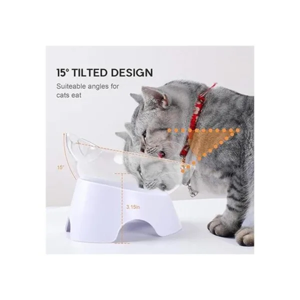 MILIFUN Cuencos elevados para alimentos para gatos con_3