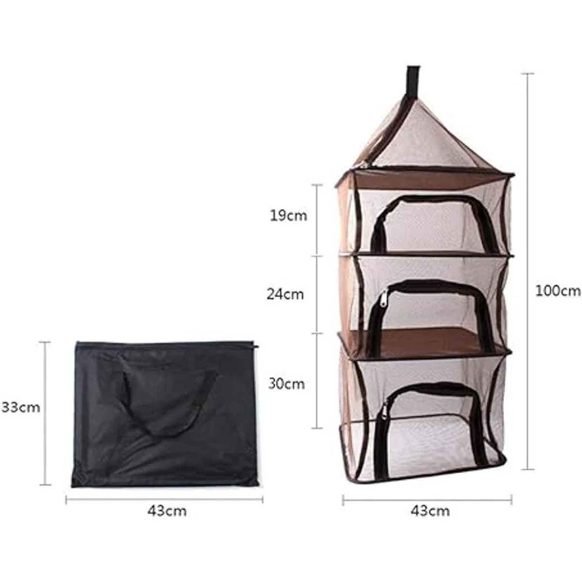 Desy Feeci Red seca de camping de 4 capas para colgar al_3