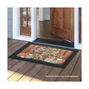 Tapete de otoño de calabazas y sauces para interiores y_2