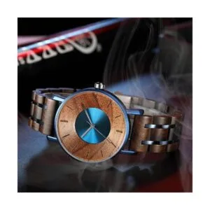 Reloj de madera para hombres y mujeres elegante