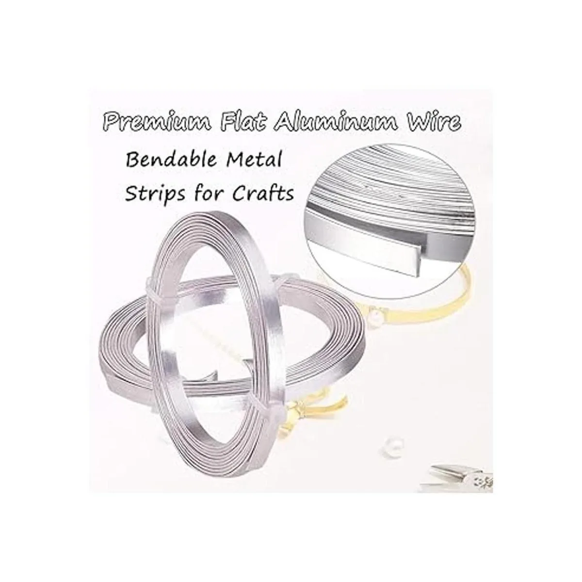 Alambre plano de aluminio para la nariz alambre plano_4