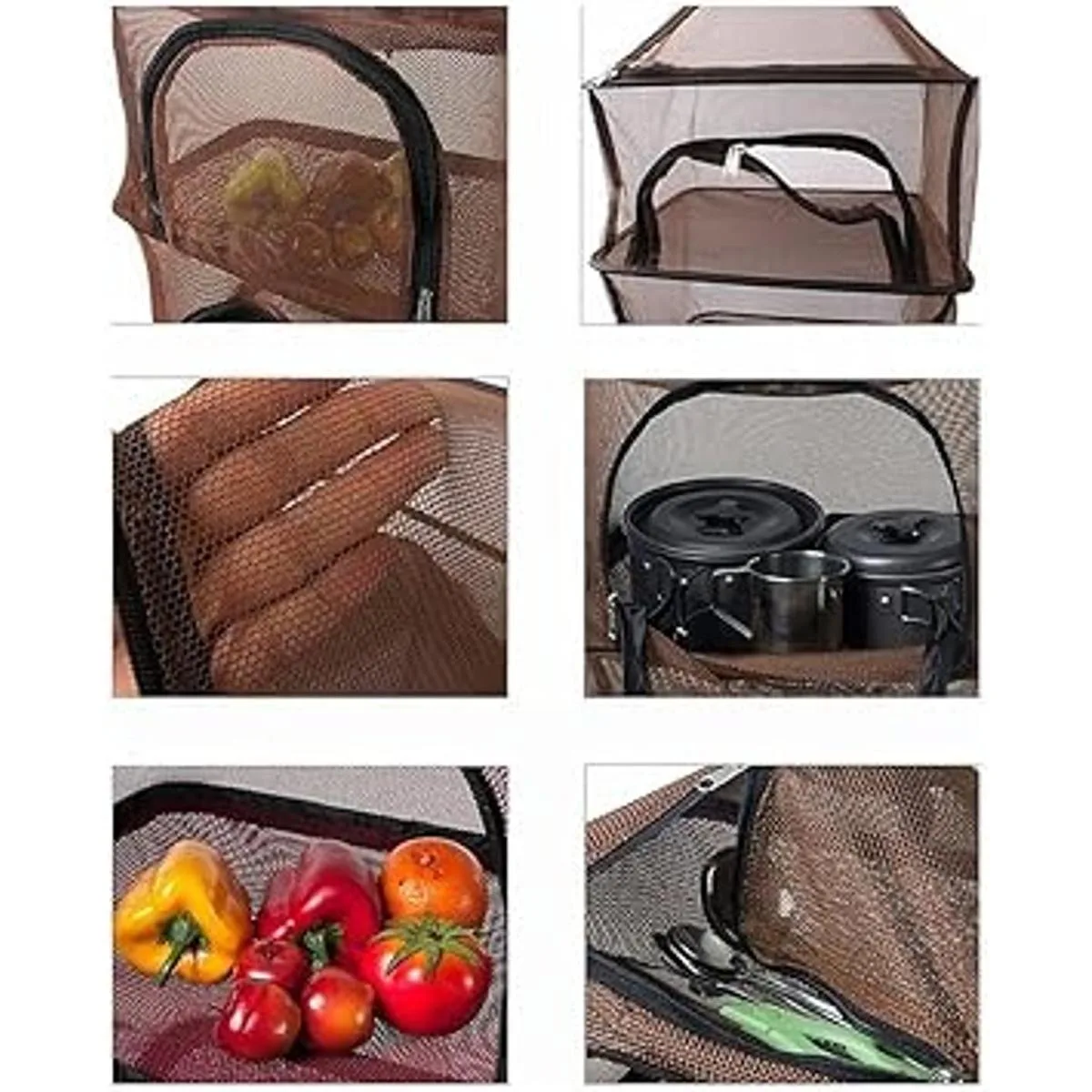 Desy Feeci Red seca de camping de 4 capas para colgar al_2