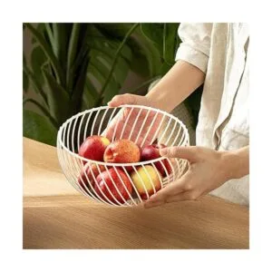 Poeland Frutero de alambre de metal para cocina_2