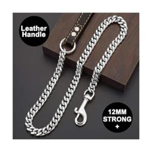 PRADOG Cadena para perro correa de metal a prueba de