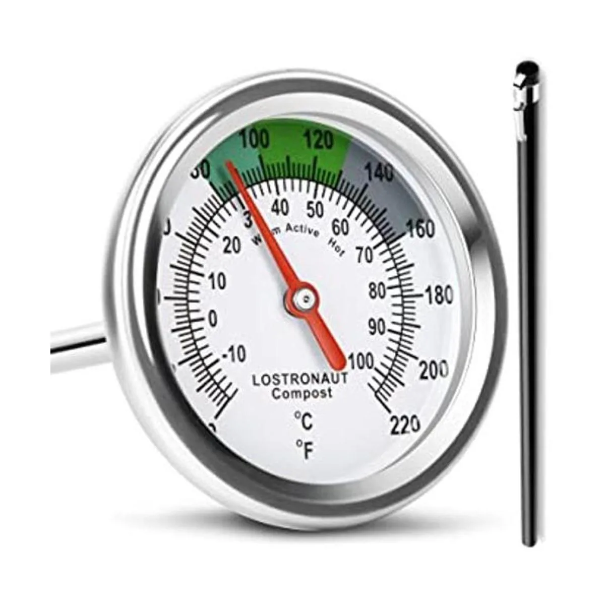 Termómetro para suelo de compost de tallo largo_1