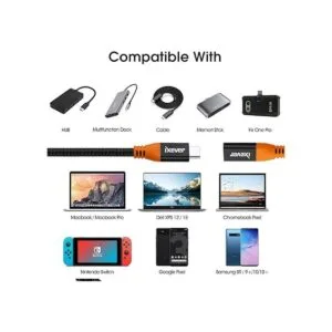 Cable de extensión USBC de 30.5 ft 2 paquetes IXEVER_6