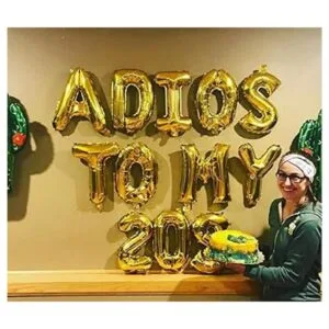 JeVenis 3 globos Adios To My 20S para decoración de fiesta_3