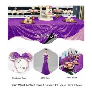 Pardecor The Yard Tela de lentejuelas con purpurina para_6